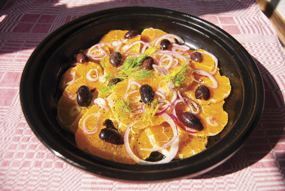 Apelsinsallad till lamm