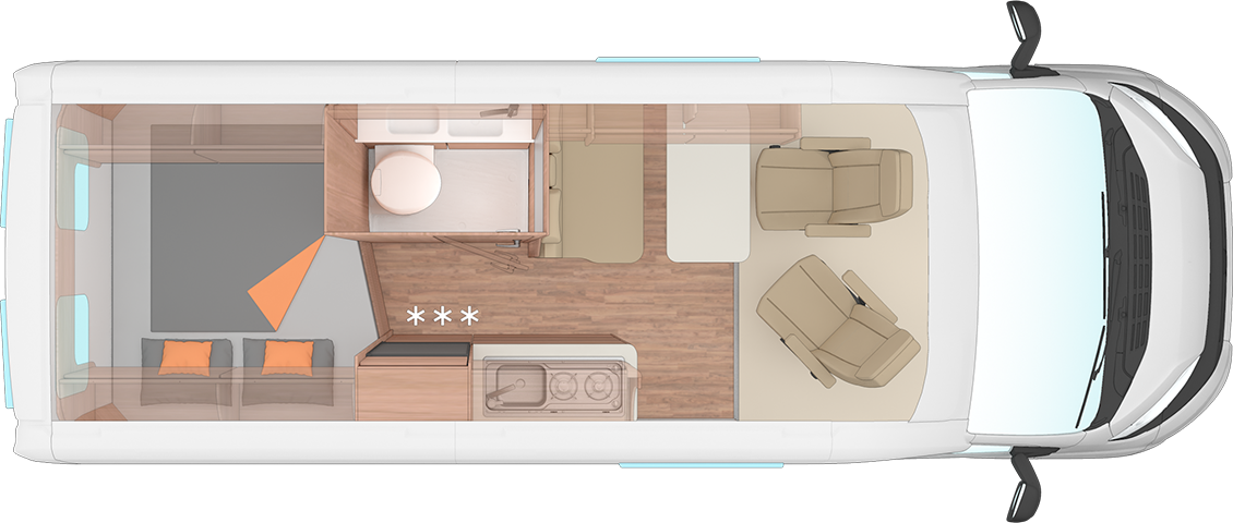 Weinsberg CaraBus 600 MQ planlösning