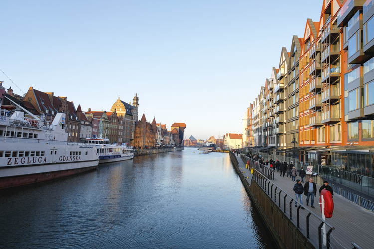 Motlawafloden i Gdańsk.