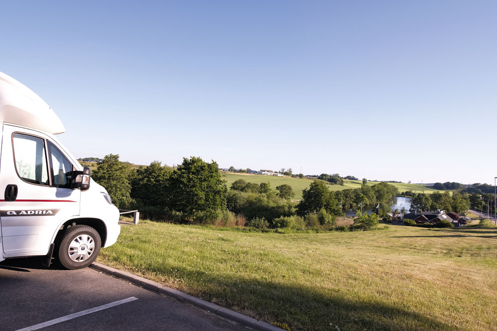 Ställplats, Laholm, Sverige.