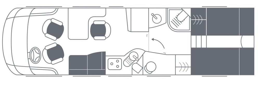 Planlösning i Niesmann+Bischoff Flair 880 BE