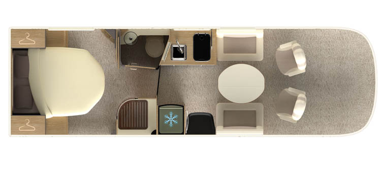 Autostar i730lc Design Edition Prestige planlösning dag.