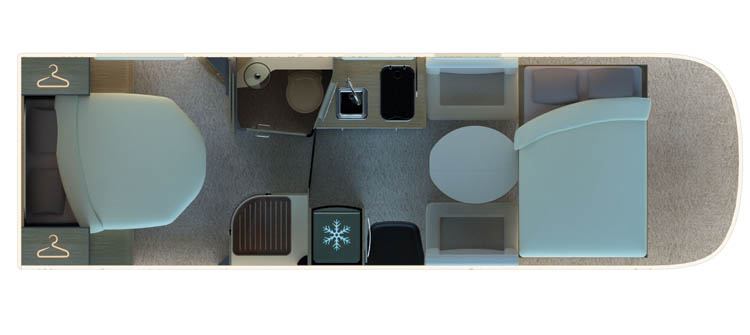 Autostar i730lc Design Edition Prestige planlösning natt.