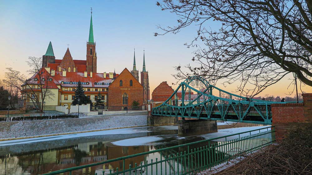Katedralön, Ostrów Tumski, Wroclaw, Polen.
