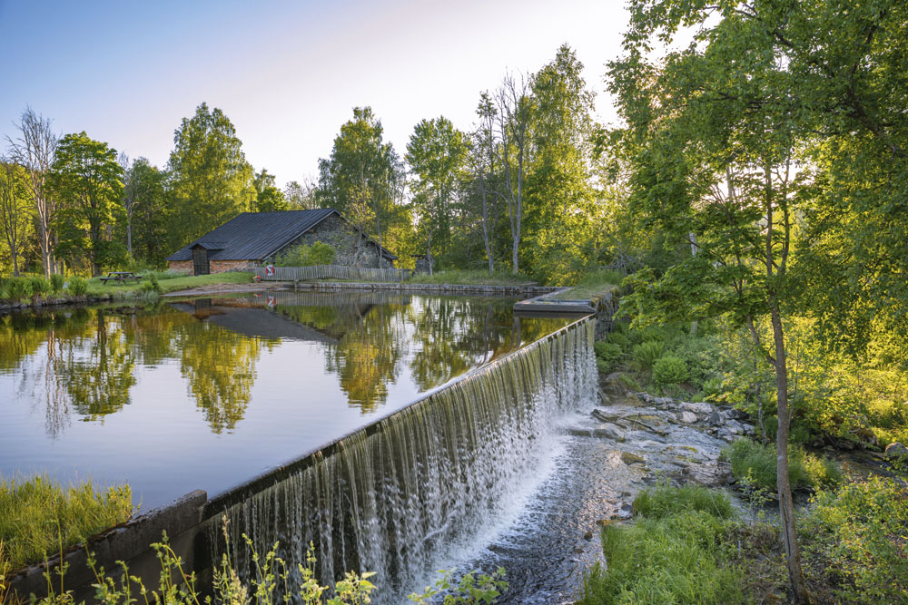 Naturlig dusch, Kloster. Hedemora. Dalarna.