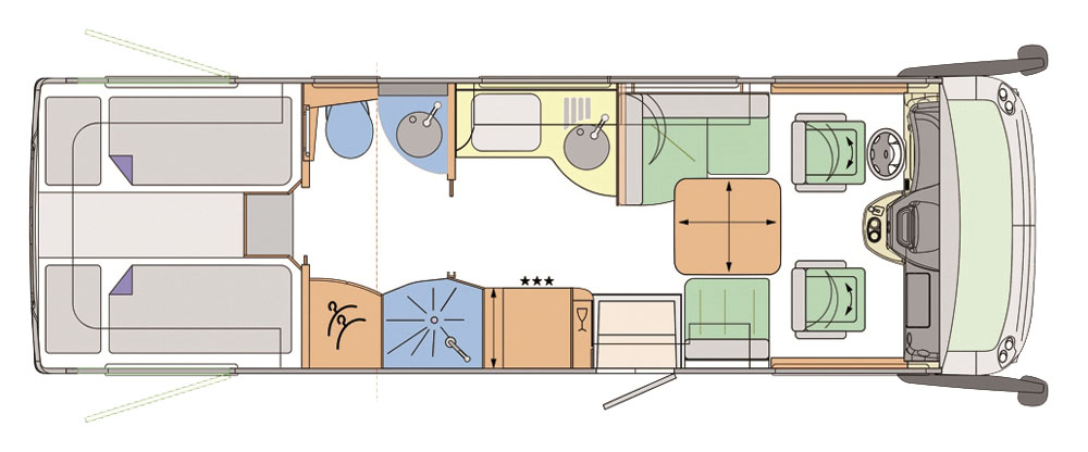 Concorde Charisma 790 L planlösning
