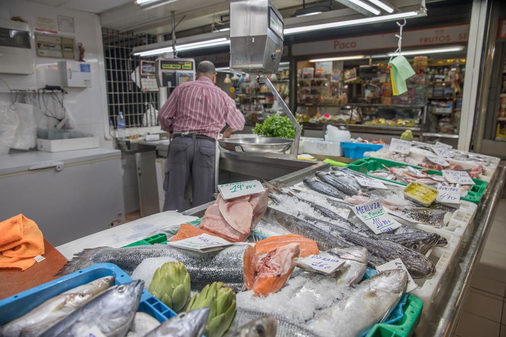 På farmers market kan man handla allt möjligt gott.