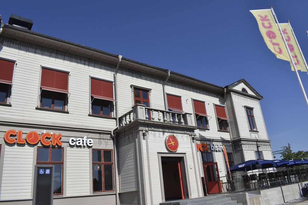 Clock hamburgerrestaurang, Härnösand.