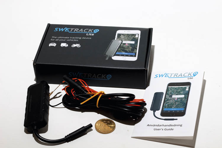 Swetrack lite GPS-positionering.