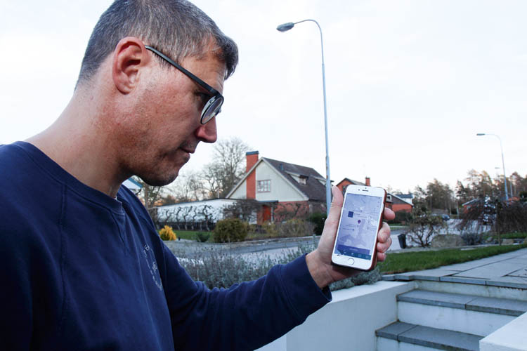 Swetrack lite mobilapp.