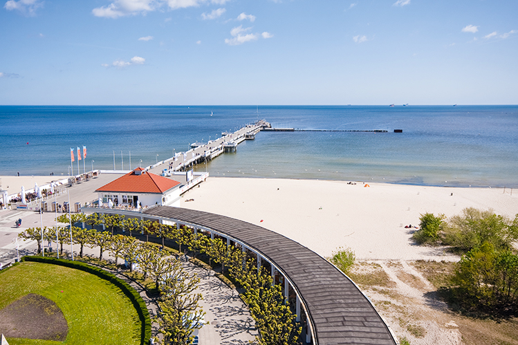 Träpiren Molo i Sopot är Europas längsta i sitt slag.