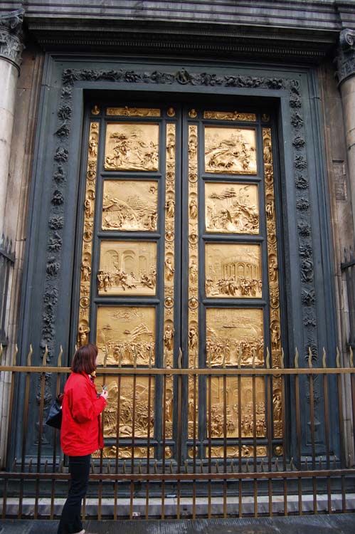 Paradisets portar på dopkapellet i Florens.