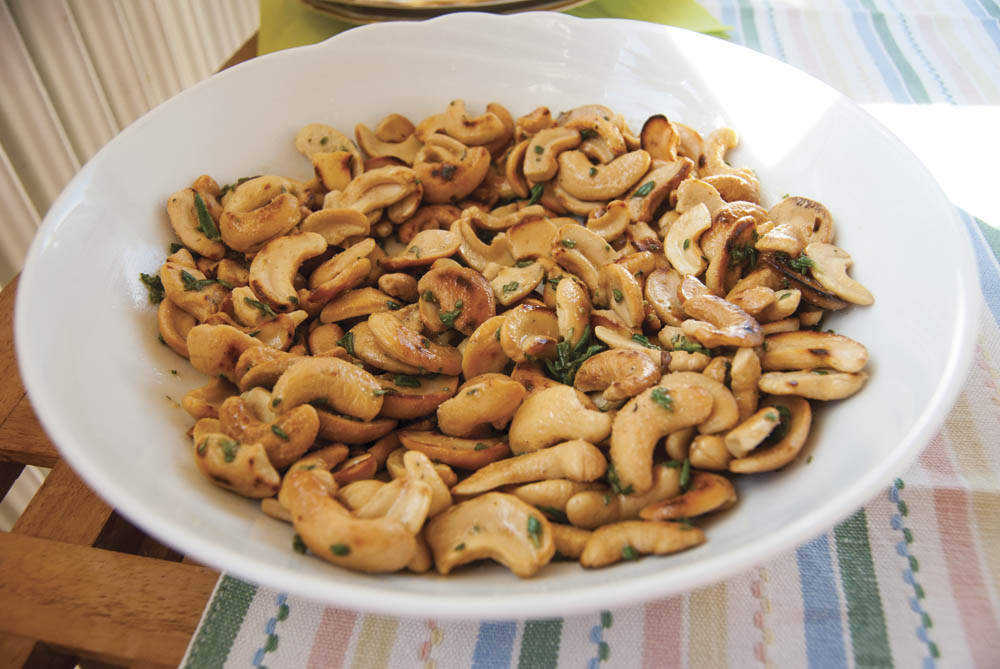 Rostade cashewnötter med rosmarin