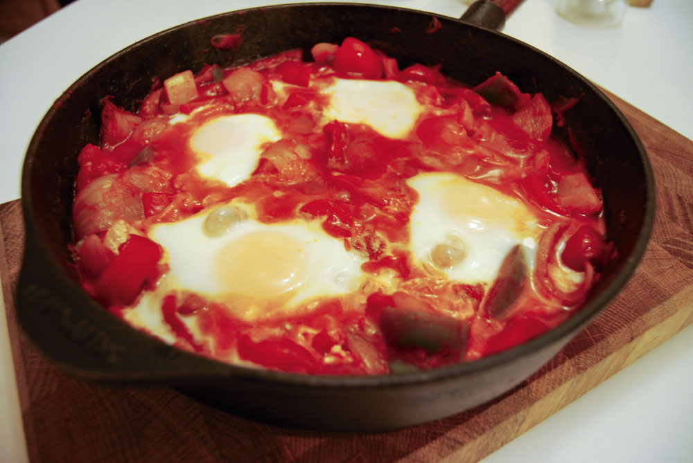 Shakshuka med paprika.