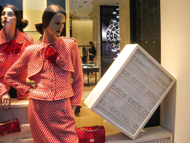 Märkesbutik på Via dei Calzaiuoli, Florens.