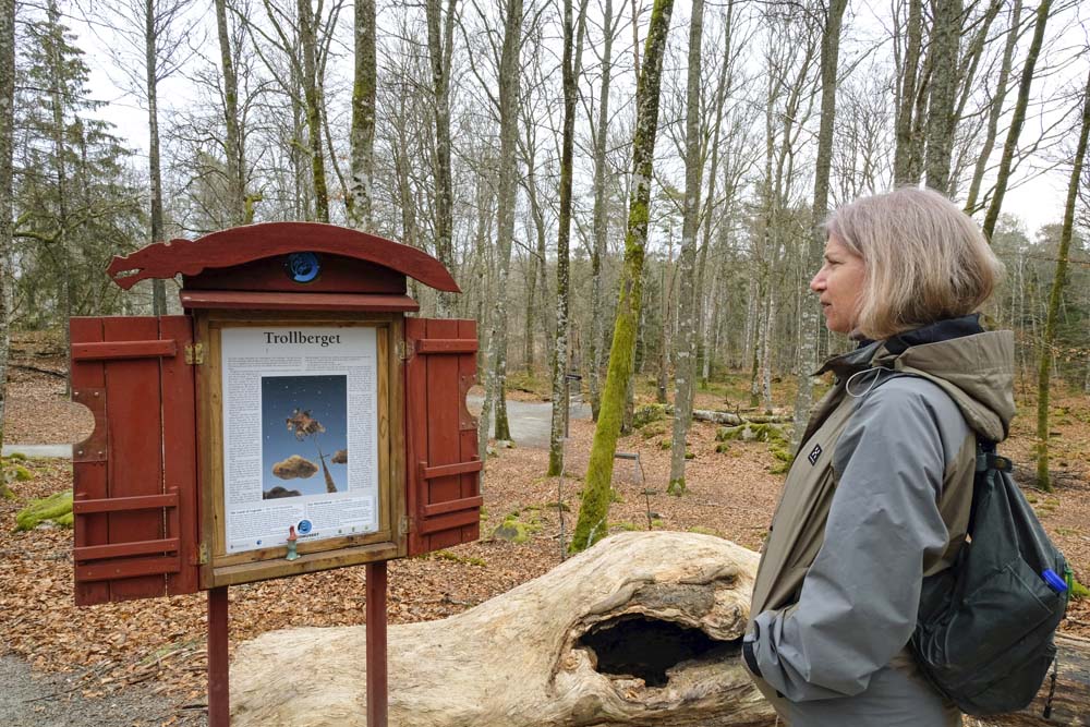 Informationsskylt om Trollberget.