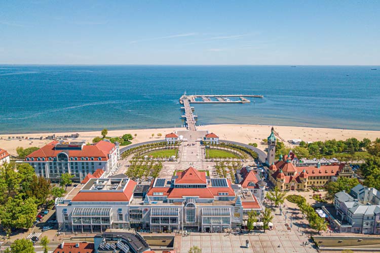 Träpiren i Sopot är en av Europas längsta.