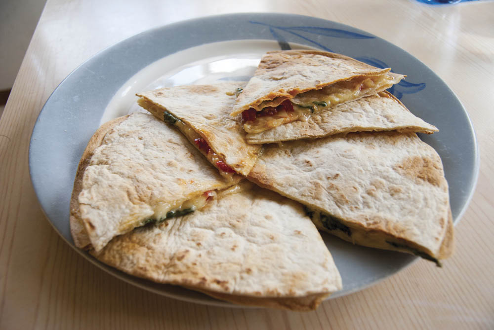 Tortillas med ostgömma