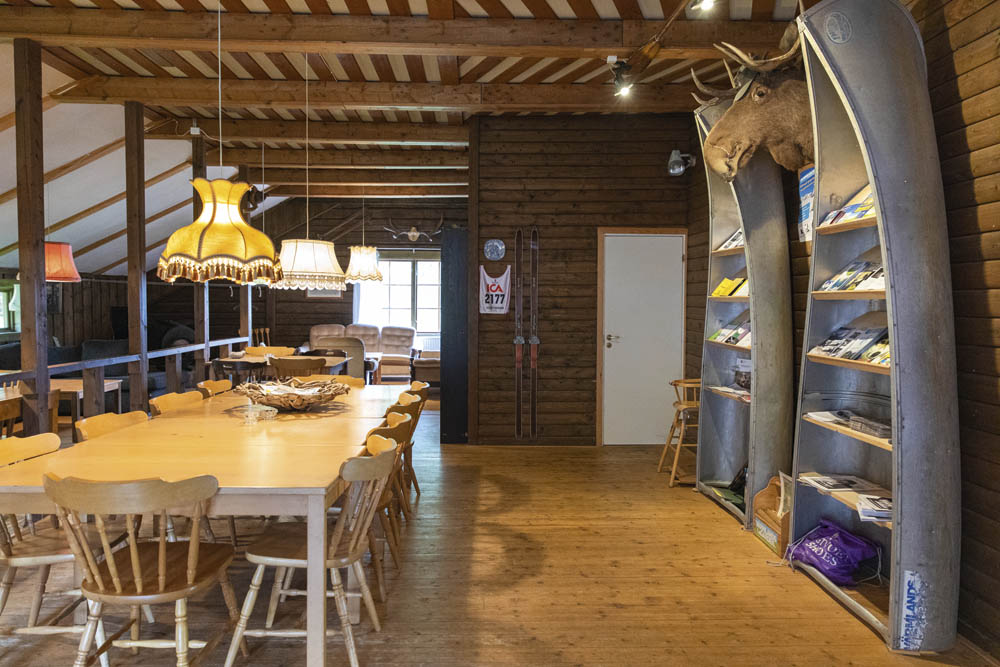 Värmlandsgården, reception, interiört.