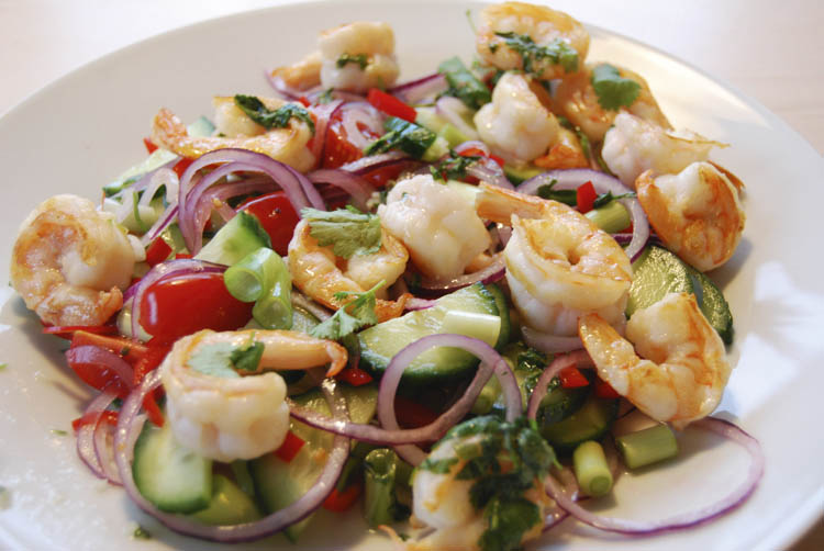 Yam Kung med jätteräkor