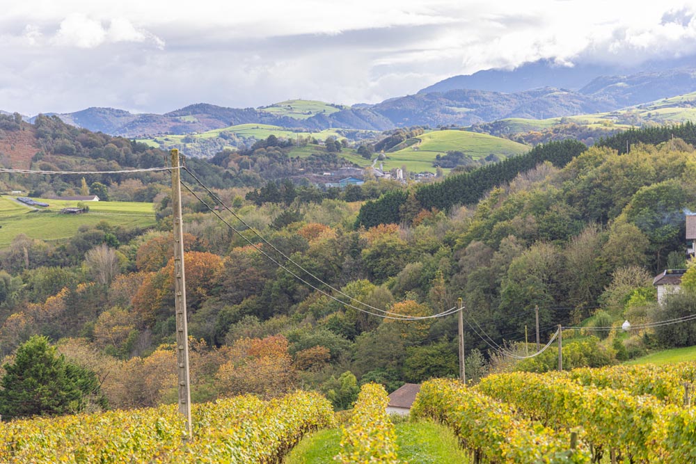 Zarautz gröna kullar